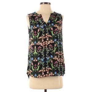 Dalia Black Floral  Blouse